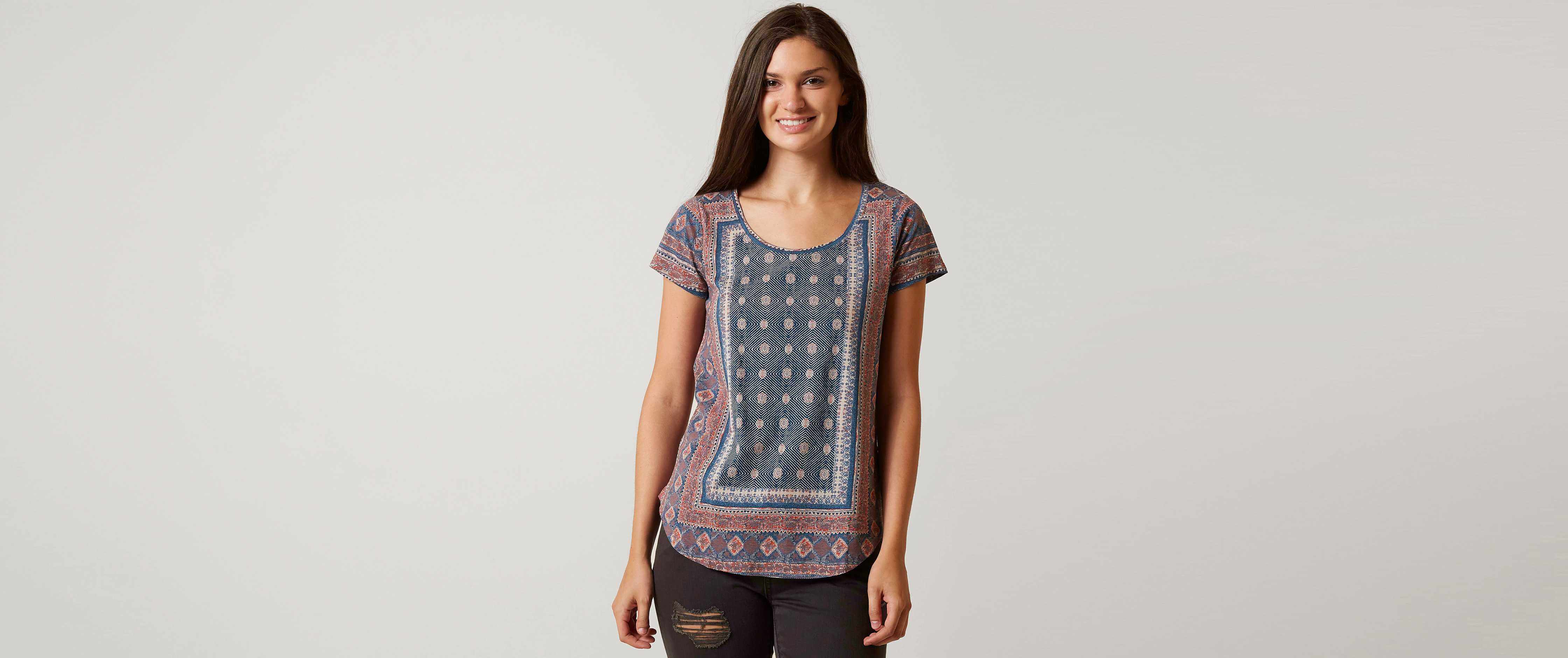 Image of Lucky Brand Placed T-Shirt