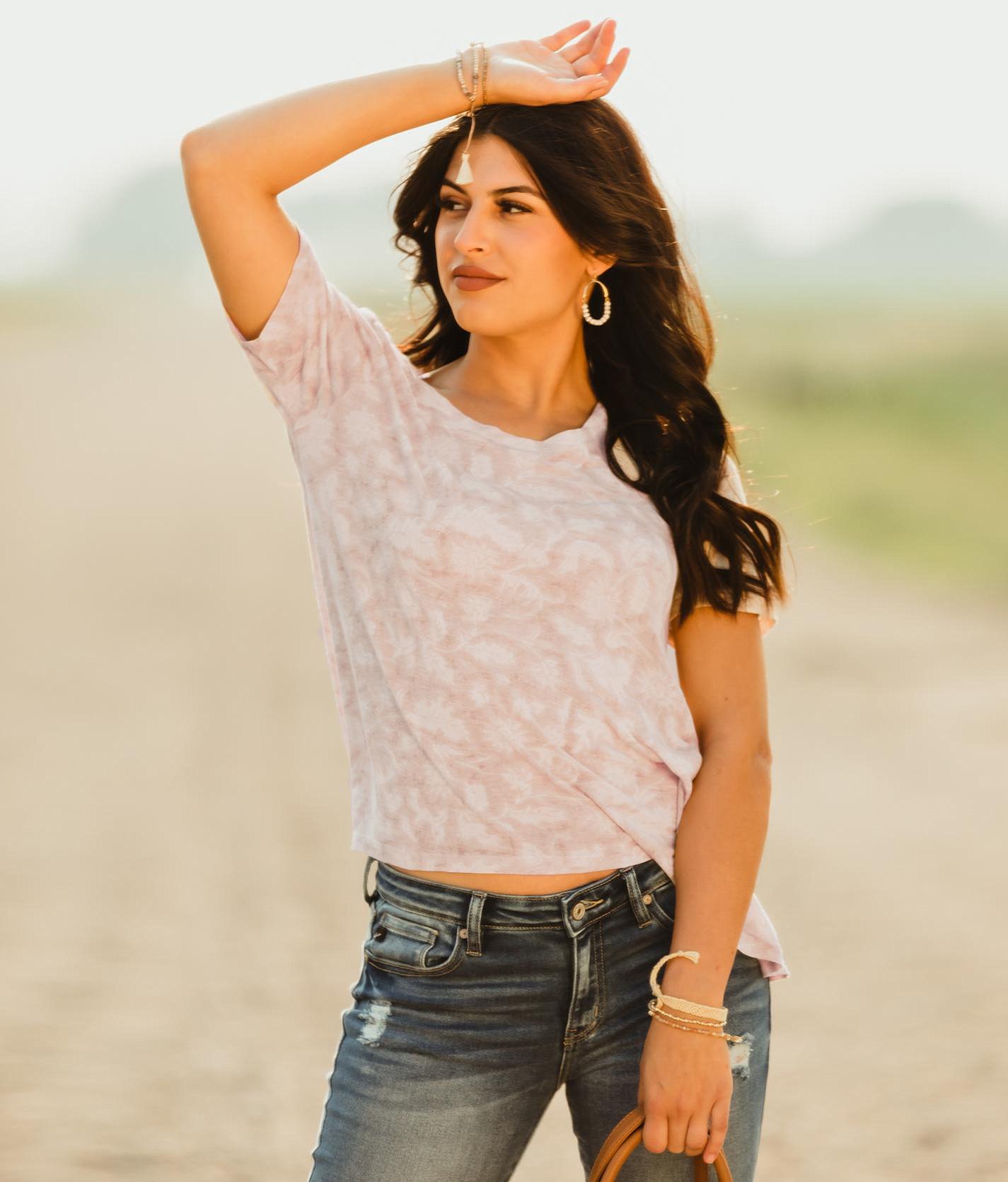 Image of Lucky Brand Floral T-Shirt