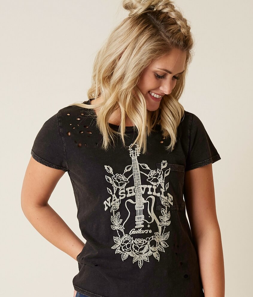 Lucky Brand Nashville T-Shirt - Women's T-Shirts in Lucky Black