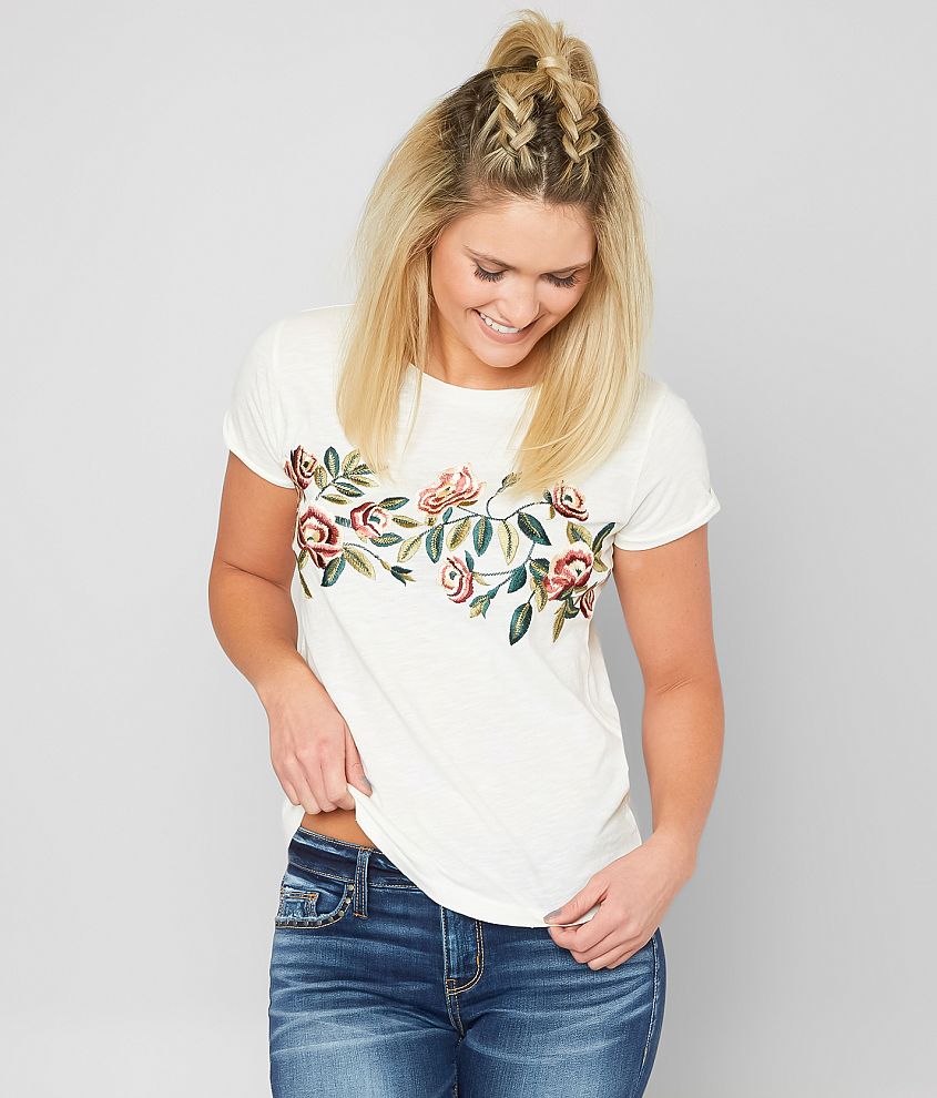 Lucky Brand Rose T-Shirt front view
