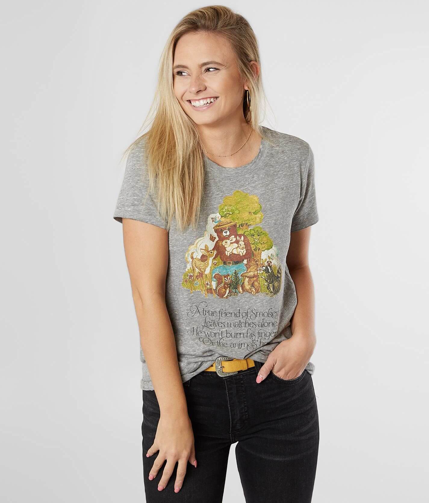 Lucky Brand Smokey Bear True Friend T-Shirt - Women's T-Shirts in