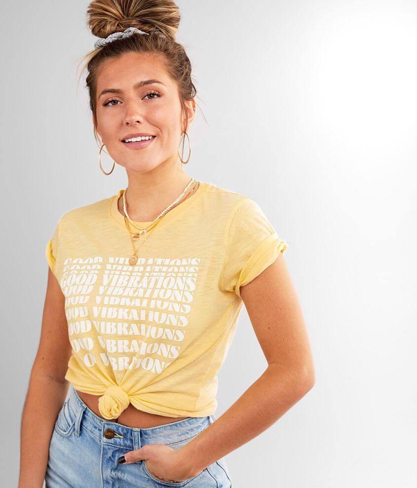 Lucky Brand Women's Yellow T-shirts