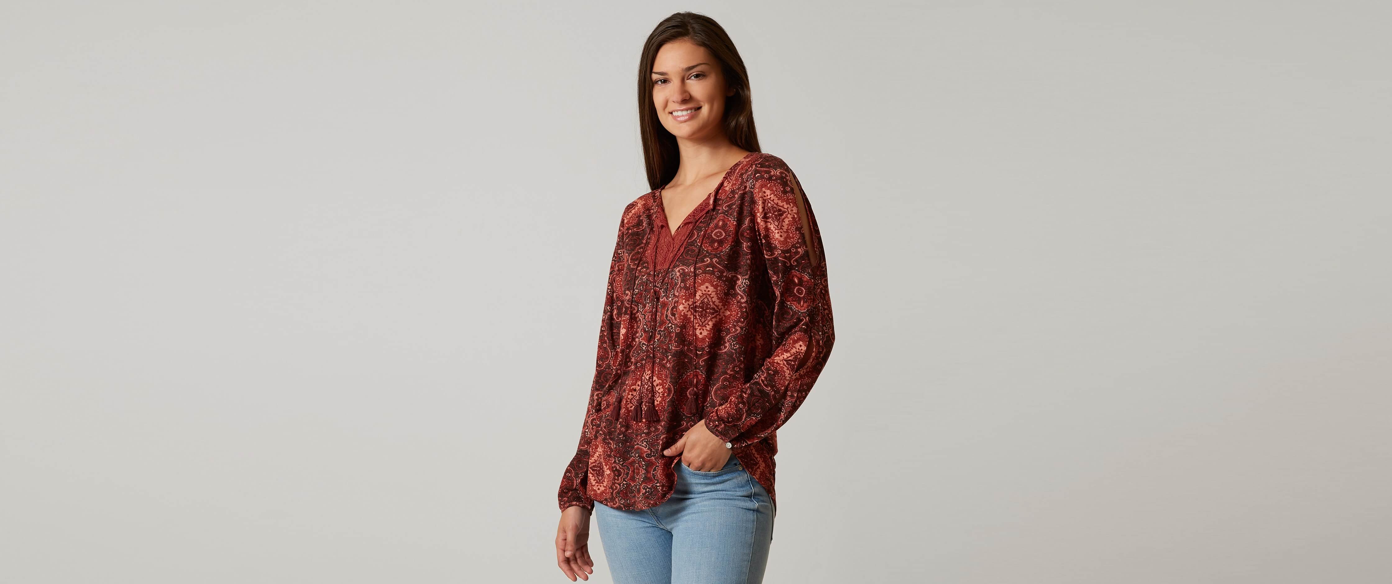 lucky brand peasant top