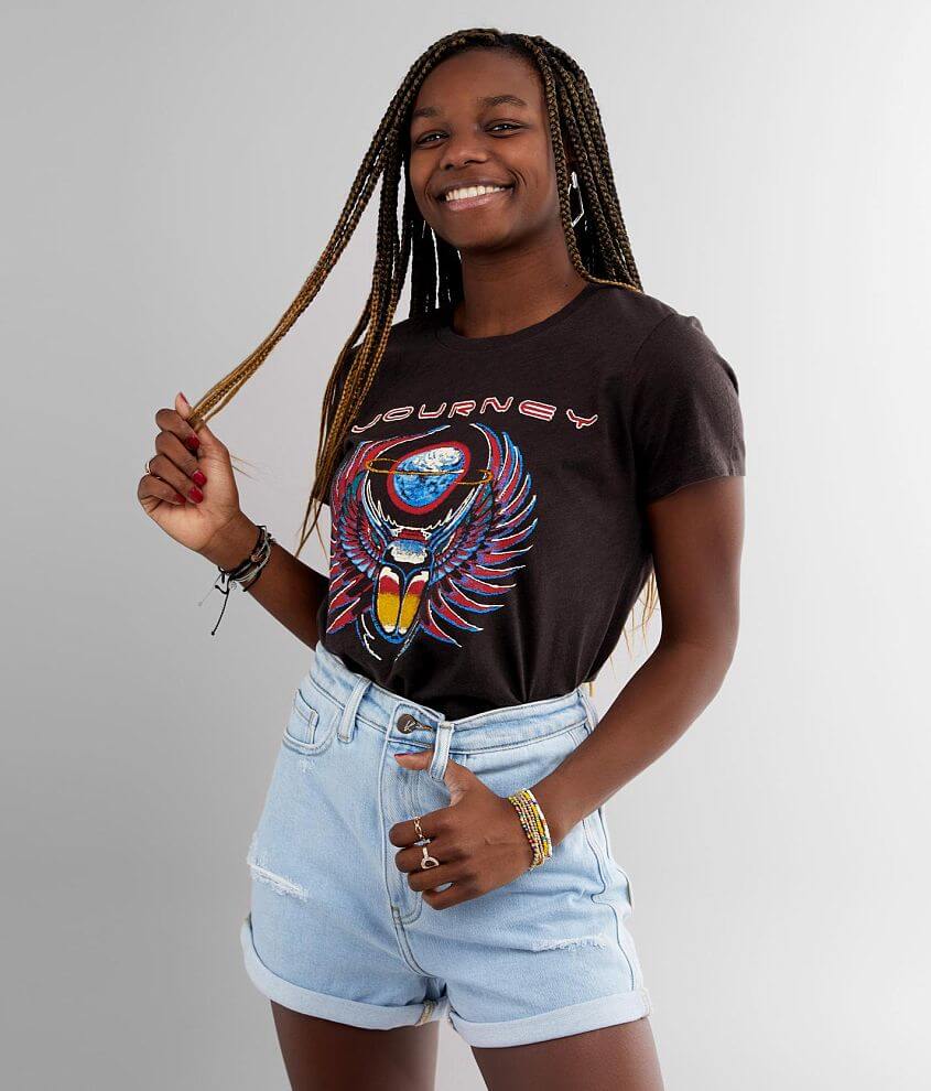 Lucky Brand Journey Band T-Shirt Clothing in Black Mountain Buckle