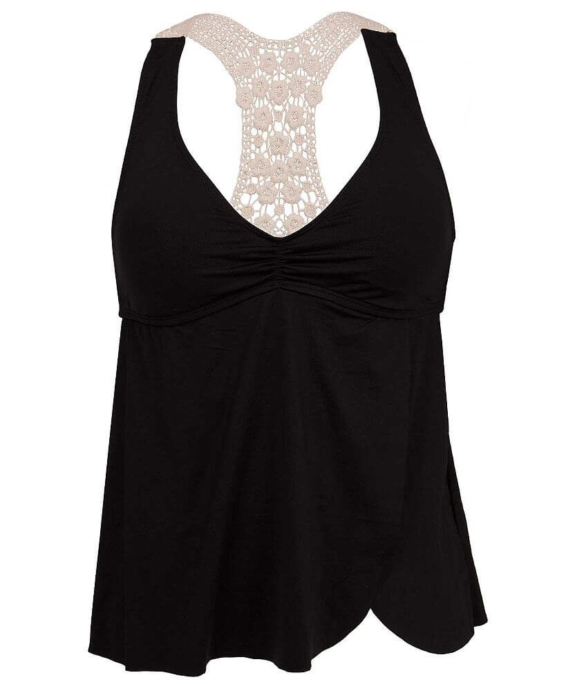 Lucky Brand Natural Connection Swimwear Top - Women's Swimwear in Black ...