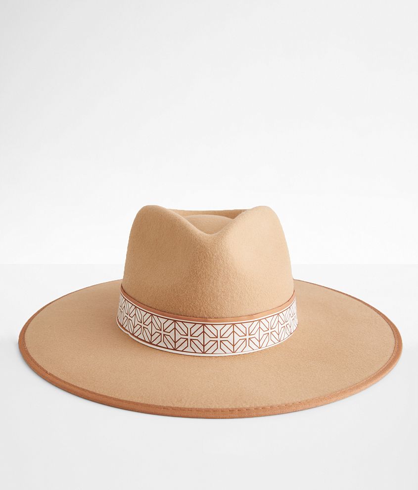 Lucca Geo Banded Panama Hat front view