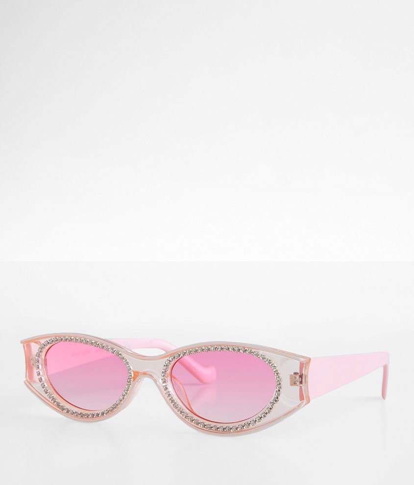 BKE Rhinestone Trend Sunglasses front view