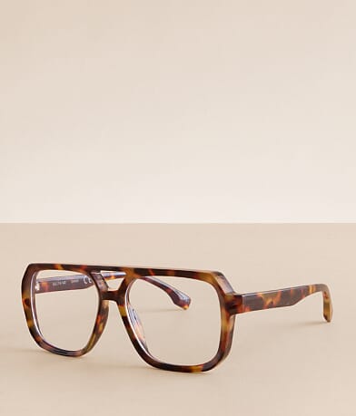 BKE Retro Aviator Blue Light Glasses front view