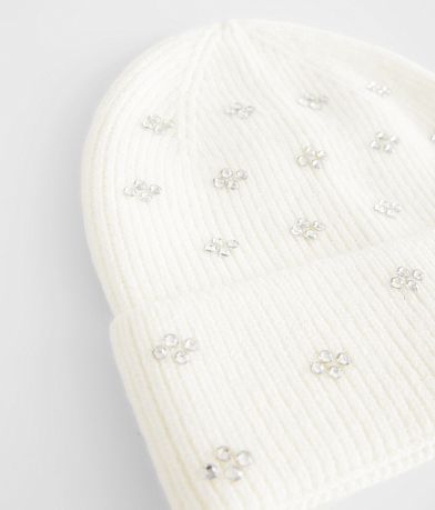 Lucky Zone Rhinestone Beanie misc detail 2 view