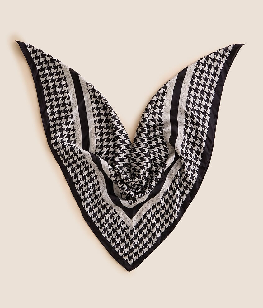 2 Pack Houndstooth & Paisley Fashion Scarf Set
