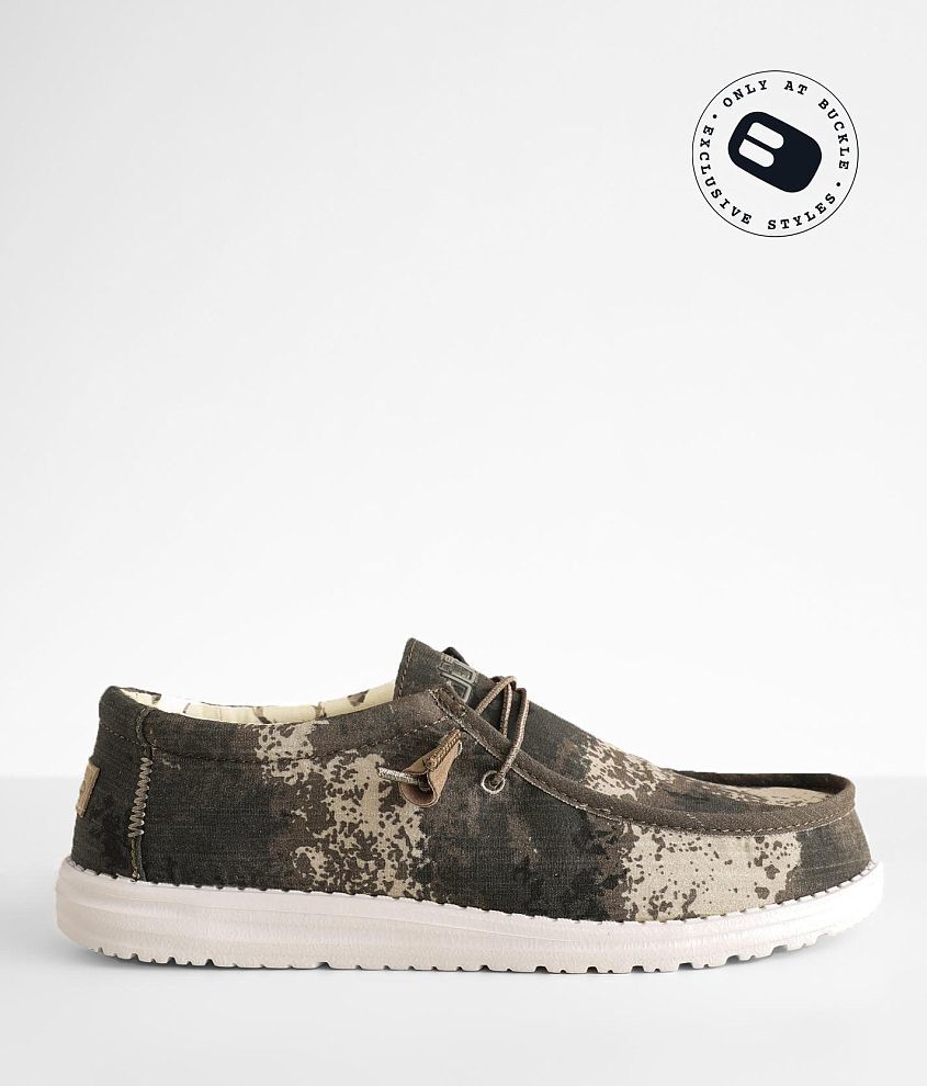 Hey Dude Wally Shoe - Men's Shoes in Sand Digi | Buckle