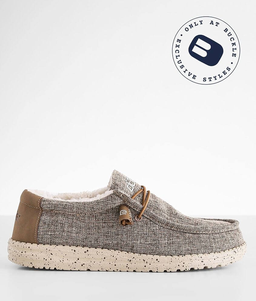 Hey Dude Wally Shoe - Men's Shoes in Sherpa Chocolate Chip | Buckle