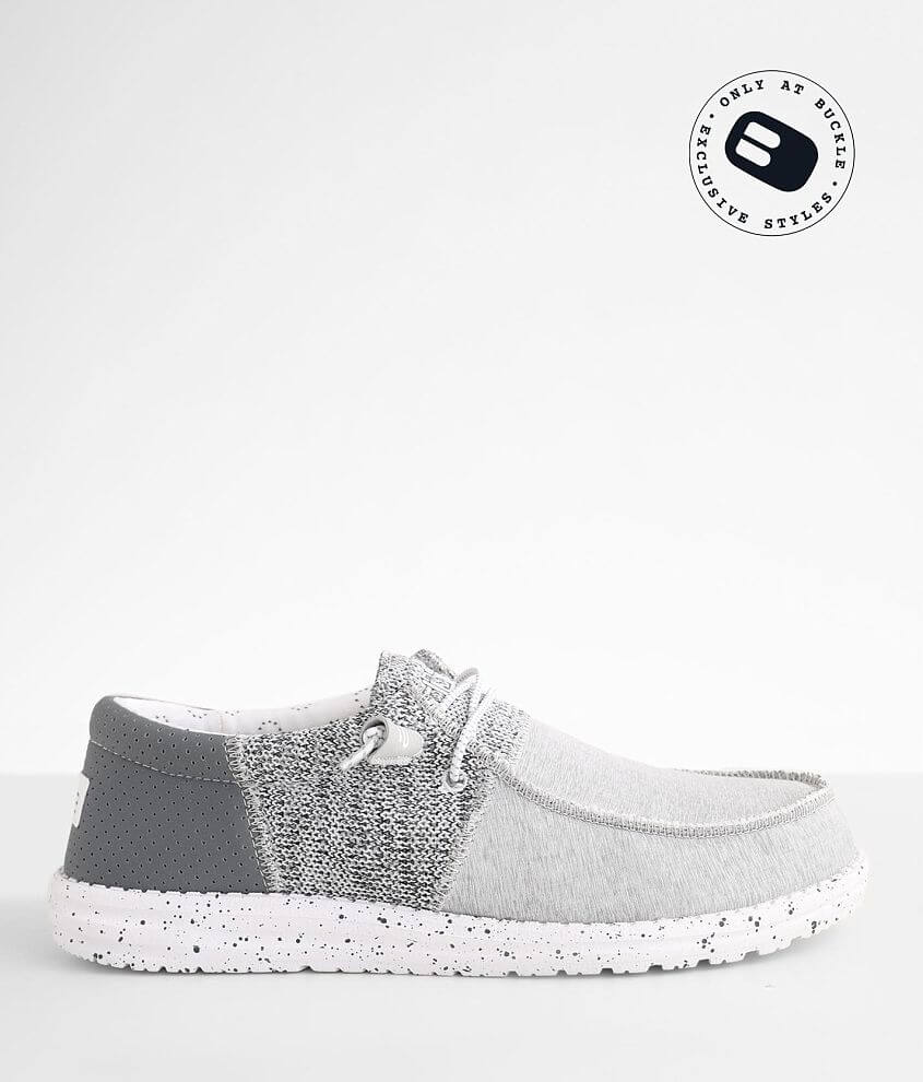 Hey Dude Wally Tri Shoe - Men's Shoes in Linen Grey