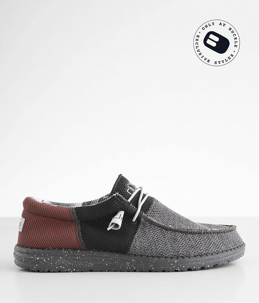 Hey Dude Wally Sox Charcoal Shoes