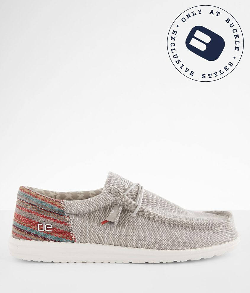 Hey Dude Wally Stretch Shoe Men's Shoes in Funk Dusty Buckle