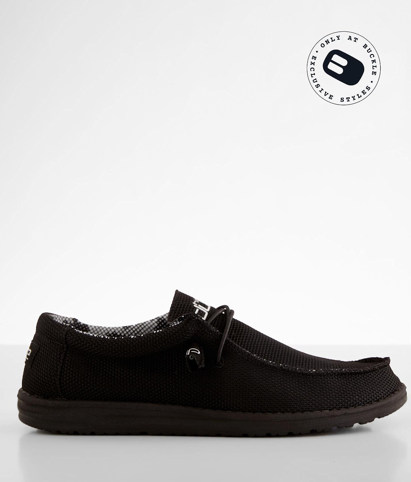 Hey Dude Wally Shoe - Men's Shoes in All Black