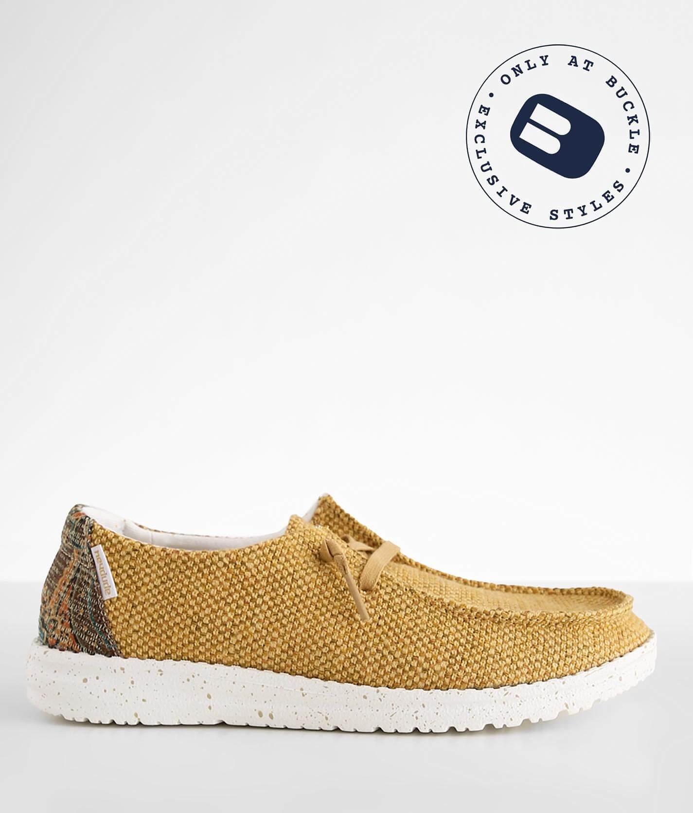 yellow hey dude shoes