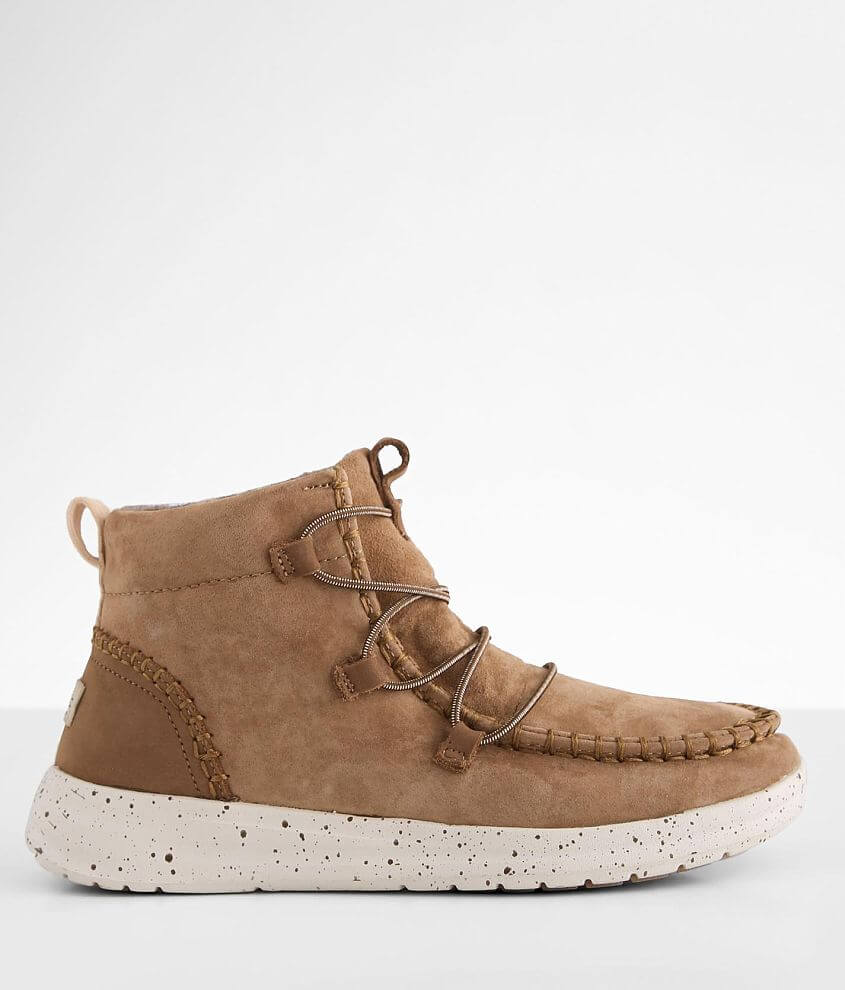 Hey Dude Eloise Suede Boot - Women's Shoes in Suede Nut