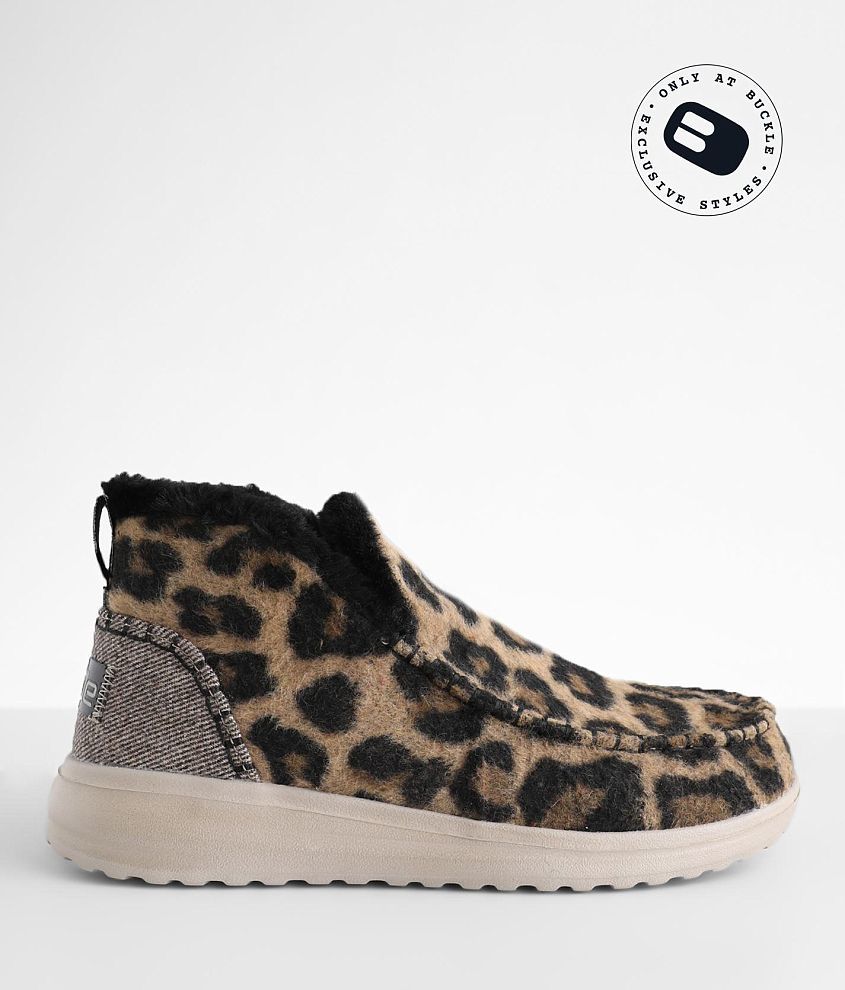 HEYDUDE™ Denny Leopard Boot - Women's Shoes in Beige Leopard