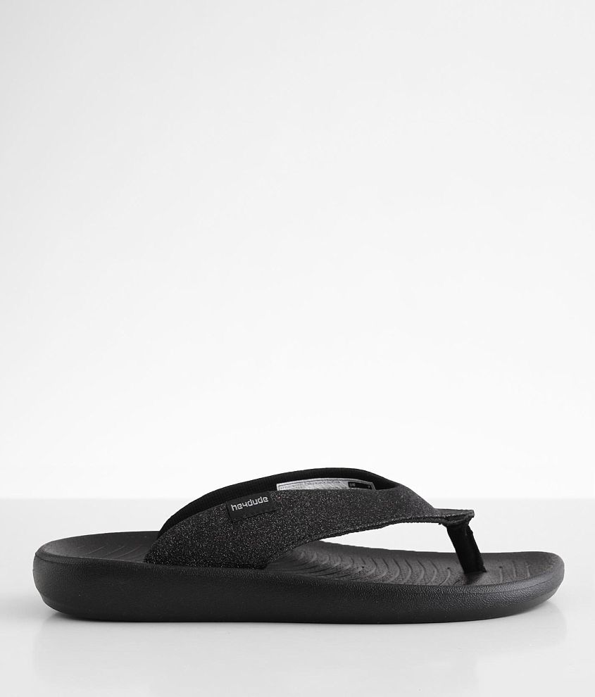 Say Hey There Flip Flops - Black