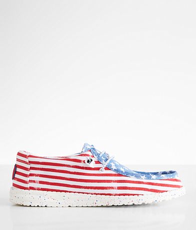 HEYDUDE™ Wally Patriotic Shoe front view