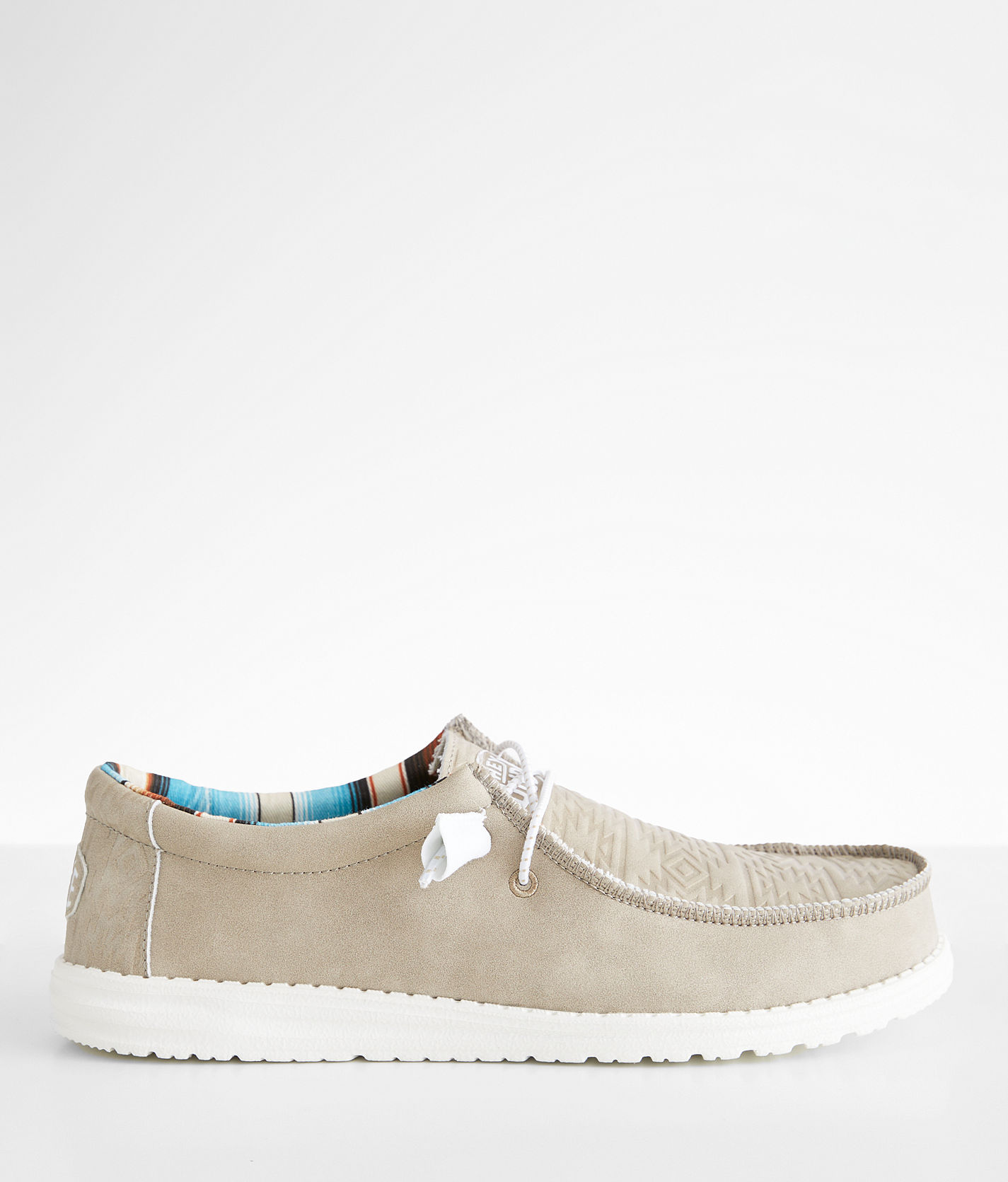 Hey Dude Shoes Wally Royalty Buckle Exclusive Hey Dude Wally Sox Stitch Blue Multi - Brassington Bros main image 4