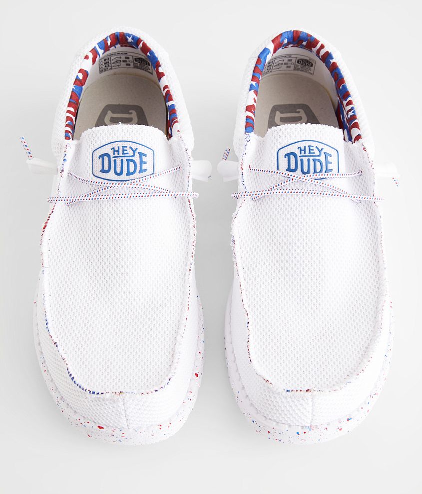 Wally Patriotic Splatter Sox Shoe