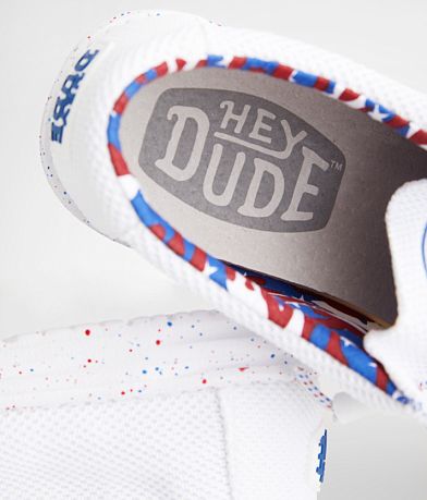HEYDUDE&#8482; Wally Patriotic Splatter Sox Shoe misc detail 4 view