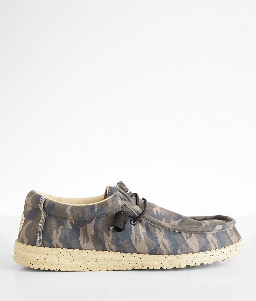 wally metallic camo stretch shoe