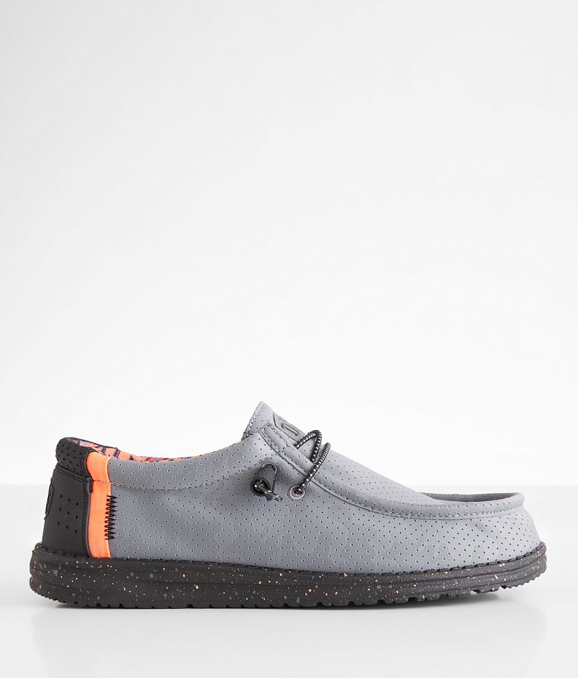 HEYDUDE™ Wally Break Living Coral Stretch Shoe - Men's Shoes in Grey