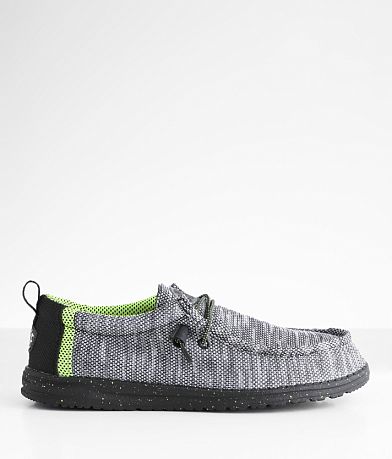 HEYDUDE™ Wally Break Lime Shoe front view