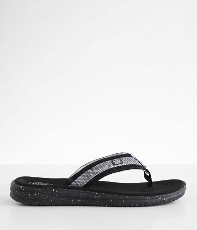 HEYDUDE™ Sami Free Black Spider Flip front view