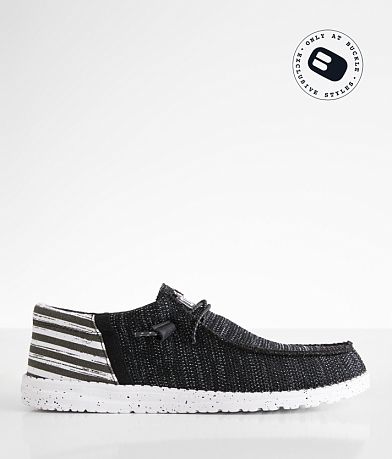 HEYDUDE™ Wally Funk Break Flag Sox Shoe front view