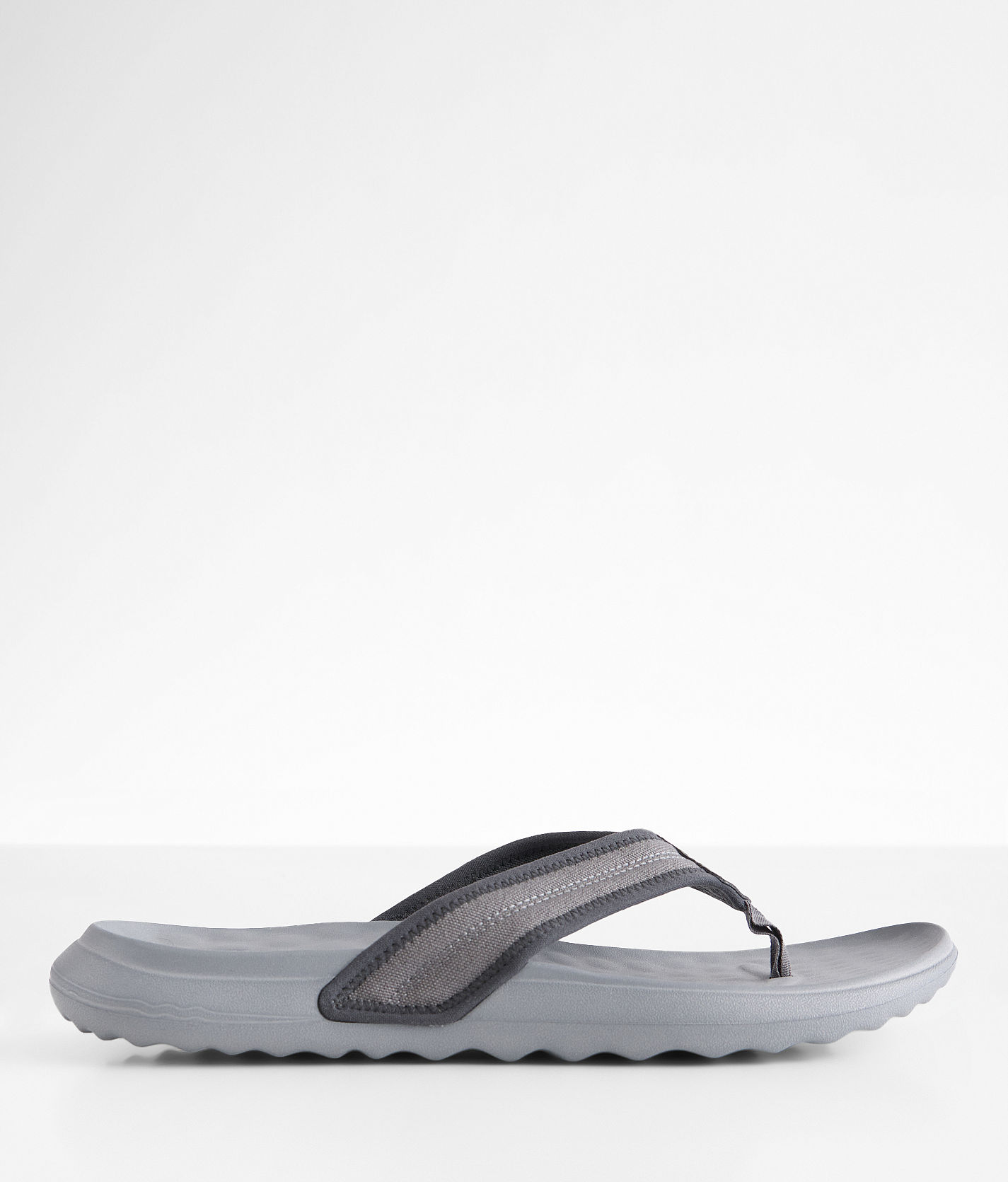 Hey Dude Myers Flip Flops Sport Mode Mens 12 Black/Grey Thong Sandals 40713-097 Amazon.com | HEYDUDE Sandals | Sport Sandals & Slides main image 2
