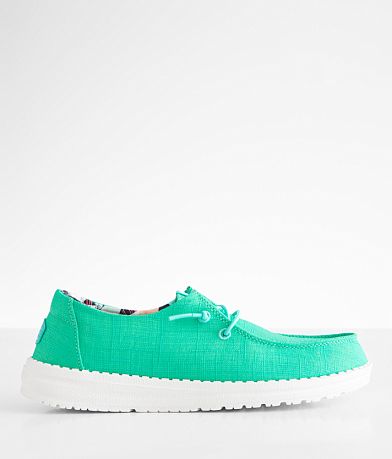 HEYDUDE™ Wendy Turquoise Shoe front view