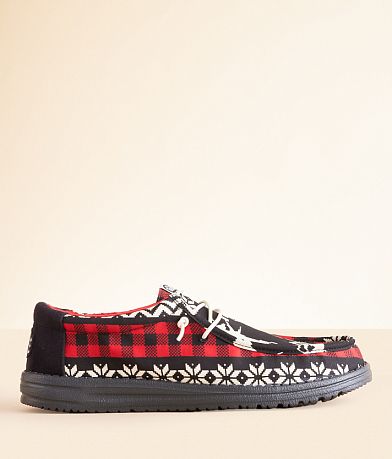 HEYDUDE™ Wally Holiday Cheers Shoe front view
