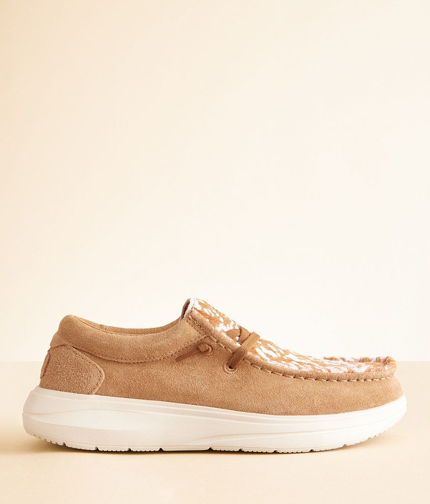 HEYDUDE&#8482; Wendy Comf Luxe Suede Shoe front view