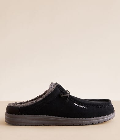 HEYDUDE™ Slip Warmth Leather Slipper front view