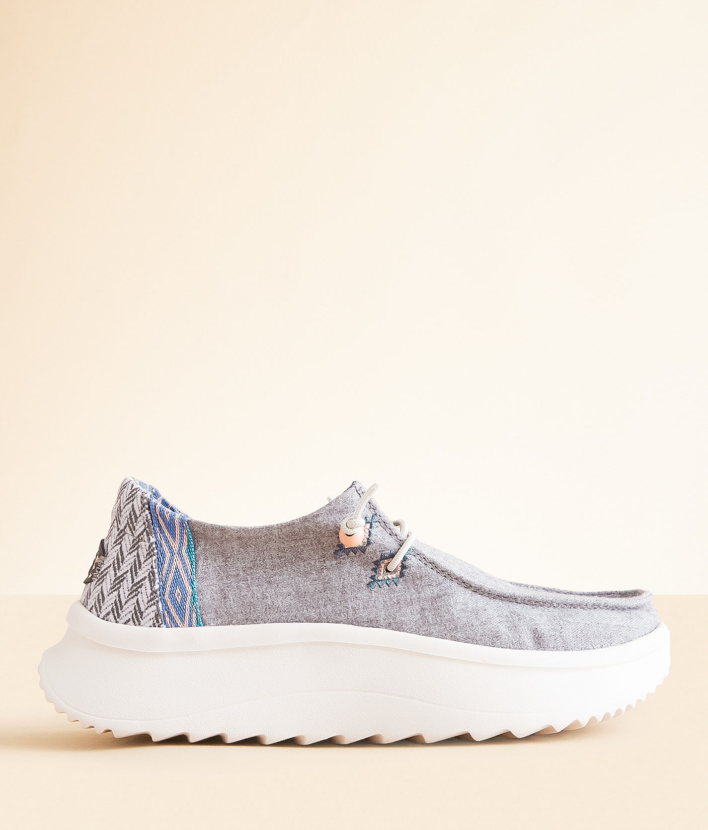 HEYDUDE™ Wendy Peak Chambray Shoe - Women's Shoes in Grey | Buckle