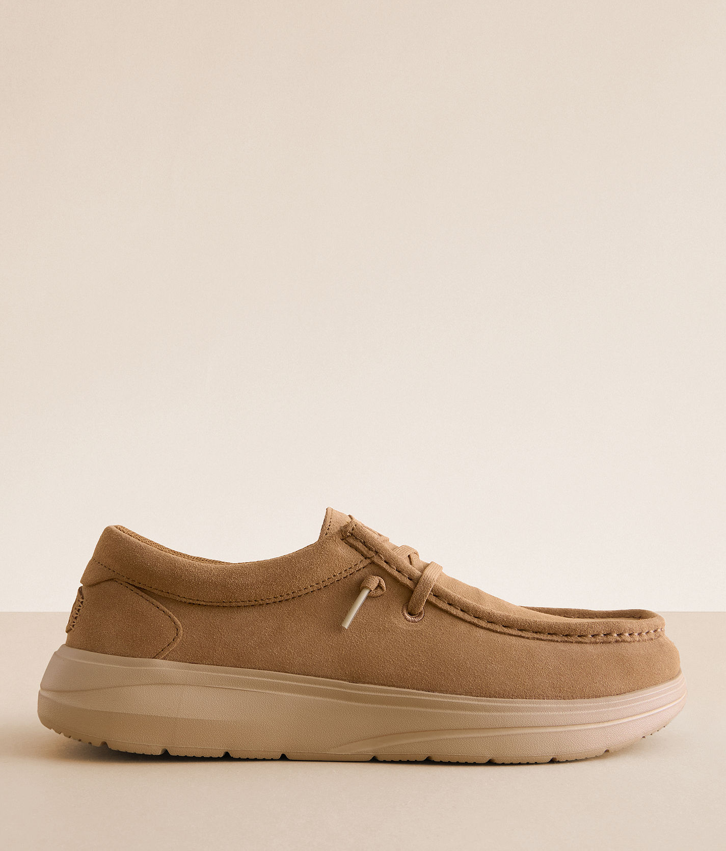 tobacco hey dudes HEYDUDE Men's Wally COMF Suede | Tobacco Brown / Irish Cream