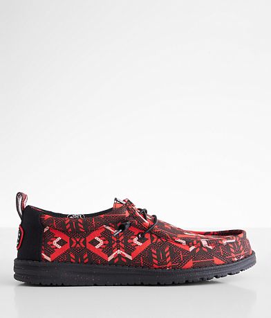 HEYDUDE™ Wally Crimson Shoe front view