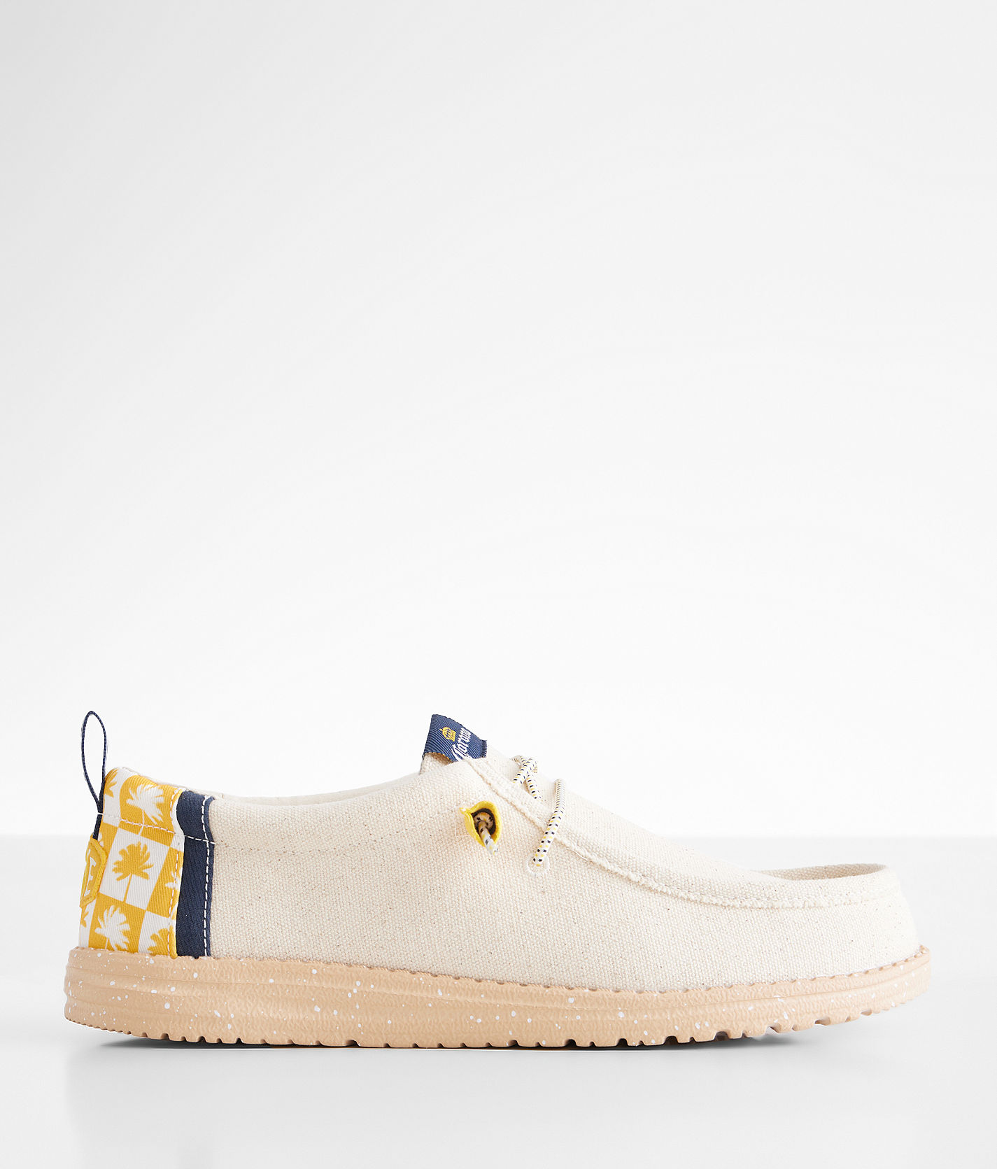 Hey Dude Wally Smiley World White Yellow NEW Mens Size 12 Hey Dude Wally Smiley Shoes Mens 8 | Mercari main image 3