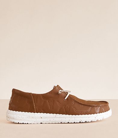 HEYDUDE™ Wendy Funk Deboss Skullz Shoe front view