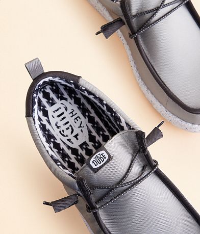 HEYDUDE&#8482; Wally Nylon Grey Shoe misc detail 4 view