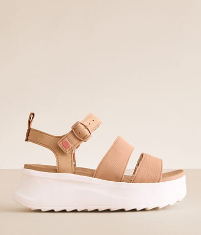 HEYDUDE™ Delray Buckle Classic Platform Sandal front view