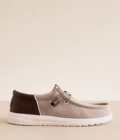 HEYDUDE™ Wally Funk Chocolate Shoe front view