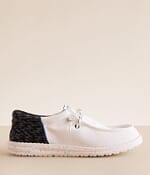 ゆき HEY DUDE WENDY SOX AURORA WHITE WOMEN'S CASUAL SHOE
