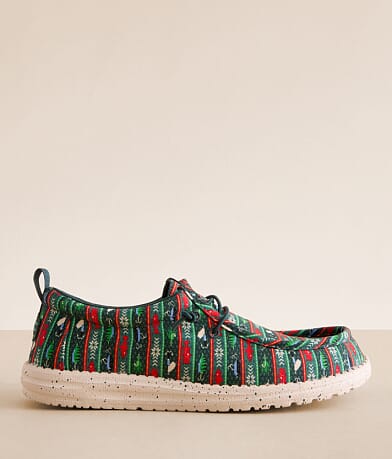 HEYDUDE™ Wally Fishmas Sweater Shoe front view
