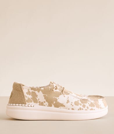 HEYDUDE™ Wendy Rise Cow Shoe front view