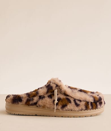 HEYDUDE™ Wendy Leopard Print Slipper front view
